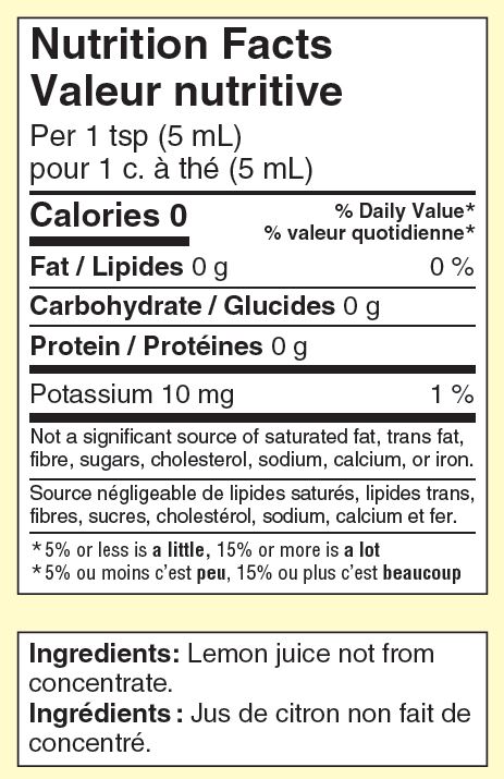 Nutrition informations